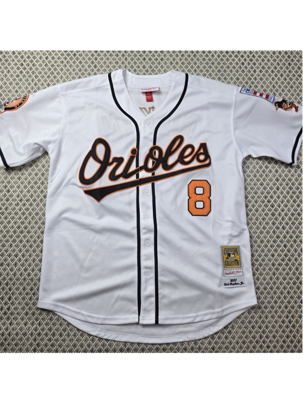 Mitchell & Ness Cal Ripken Jr #8 Orioles 1981-2001 Cooperstown Jersey XL HOF
